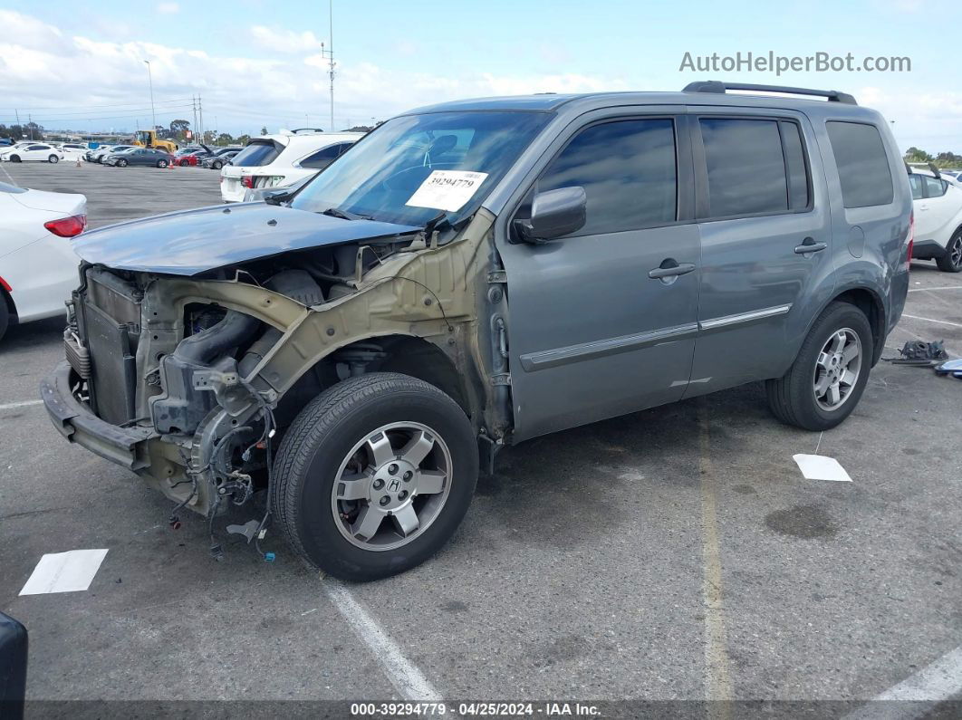 2009 Honda Pilot Touring Gray vin: 5FNYF38959B028042