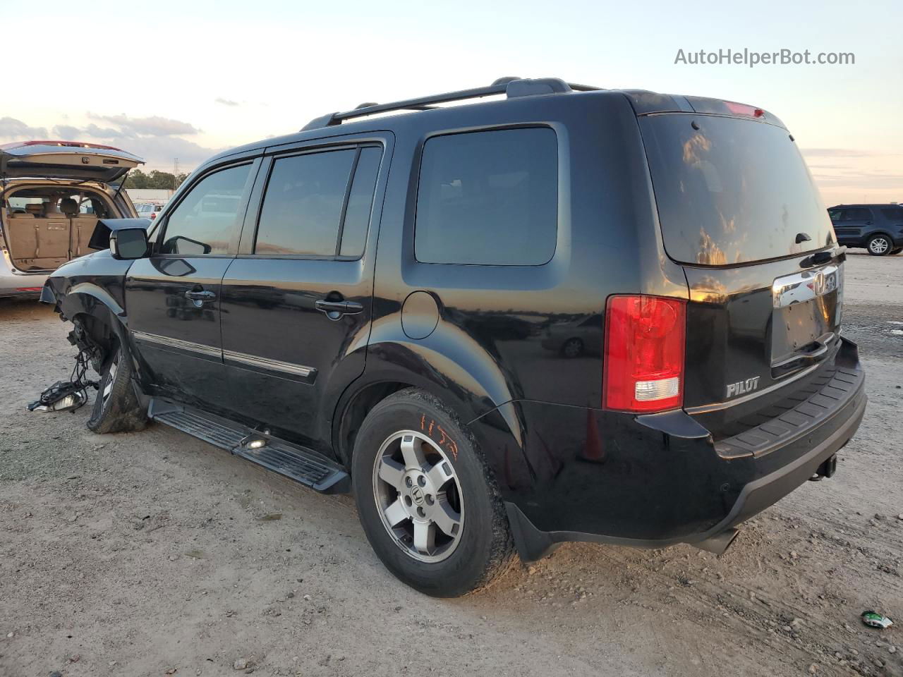 2009 Honda Pilot Touring Black vin: 5FNYF38979B019309