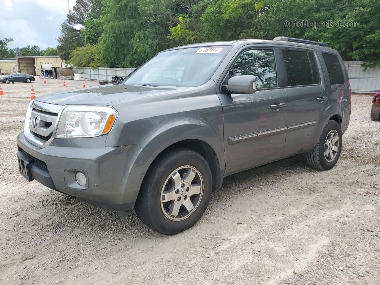 2009 Honda Pilot Touring Gray vin: 5FNYF38999B013219