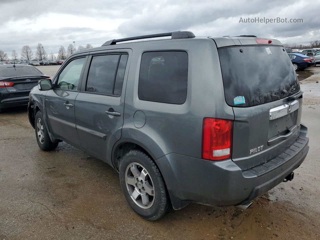 2009 Honda Pilot Touring Gray vin: 5FNYF389X9B006621