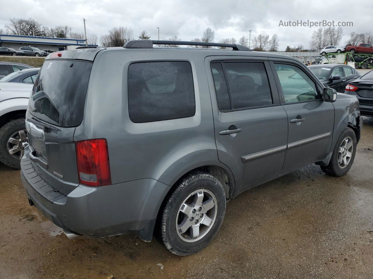 2009 Honda Pilot Touring Gray vin: 5FNYF389X9B006621