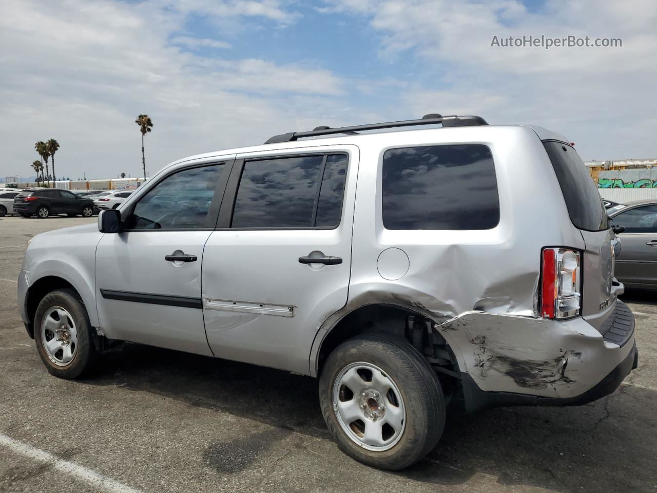 2013 Honda Pilot Lx Серебряный vin: 5FNYF3H20DB037856