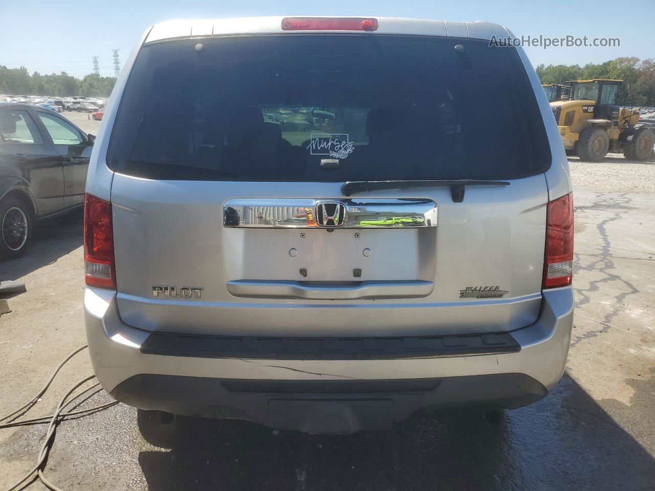 2013 Honda Pilot Lx Silver vin: 5FNYF3H20DB040126