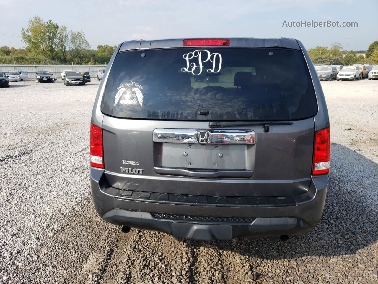 2013 Honda Pilot Lx Серый vin: 5FNYF3H21DB006454