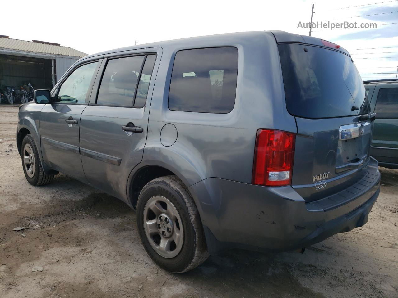 2013 Honda Pilot Lx Blue vin: 5FNYF3H22DB016698