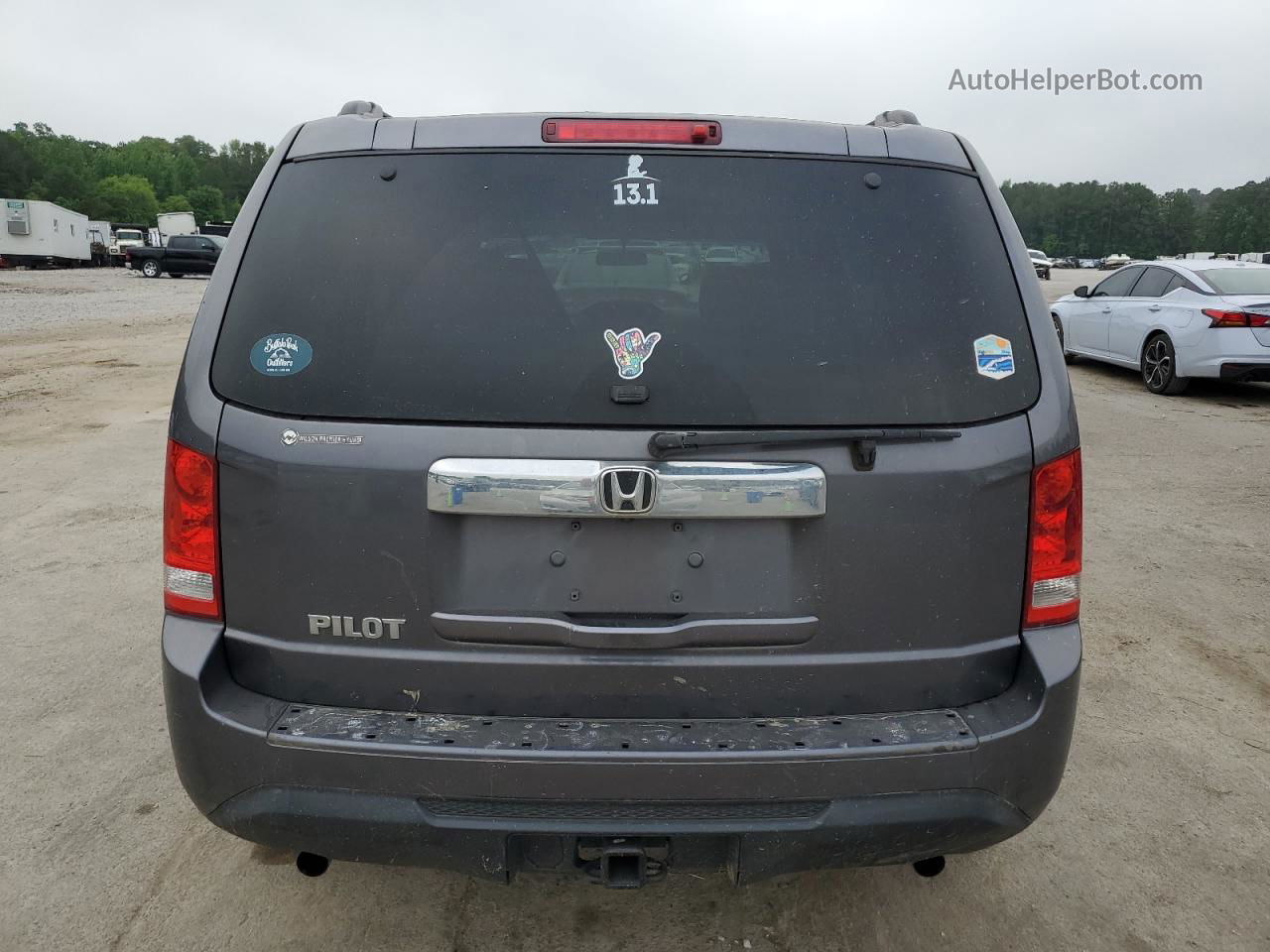 2015 Honda Pilot Lx Серый vin: 5FNYF3H22FB025503