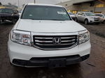 2013 Honda Pilot Lx White vin: 5FNYF3H23DB039200