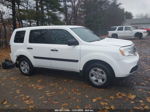 2015 Honda Pilot Lx White vin: 5FNYF3H23FB007169