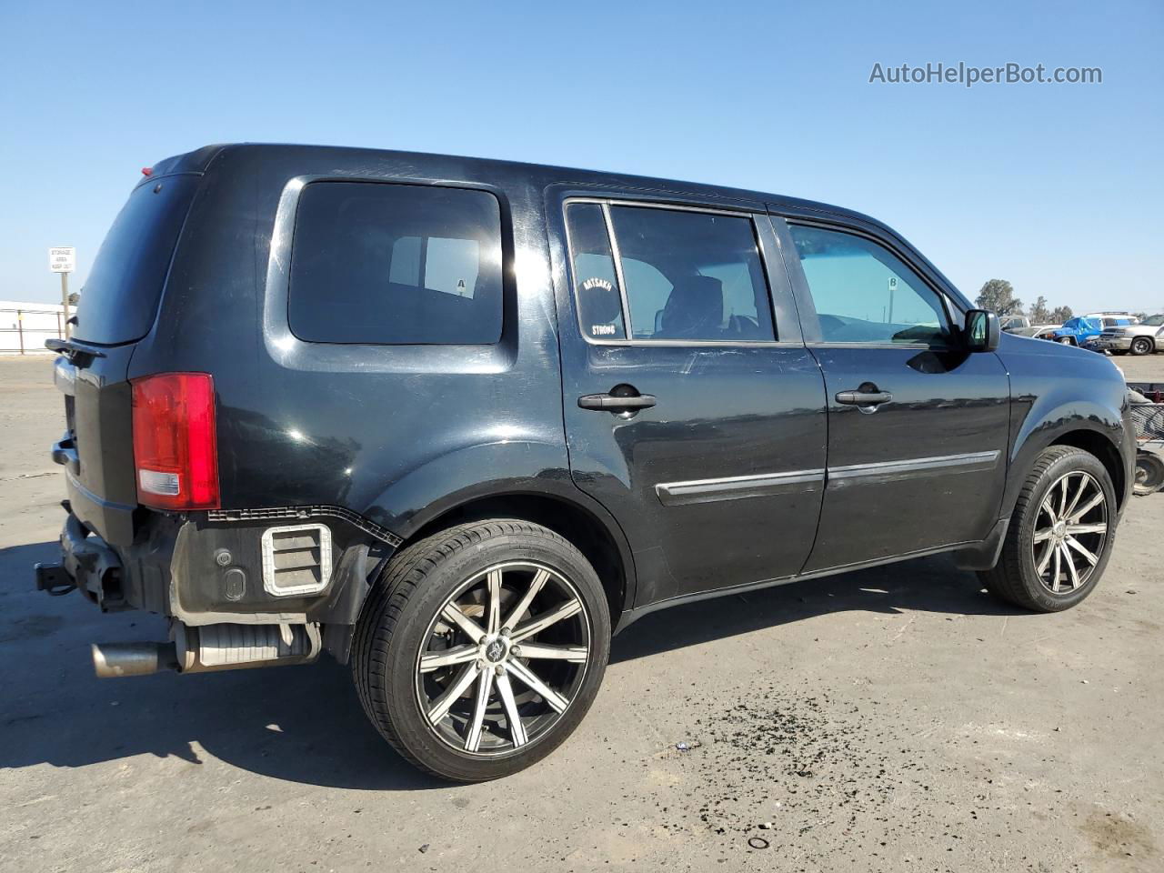 2013 Honda Pilot Lx Black vin: 5FNYF3H26DB042267