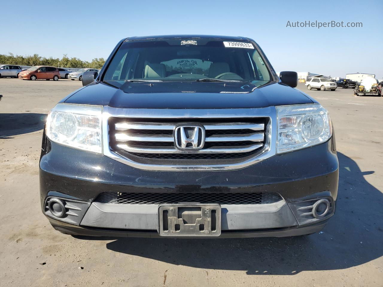 2013 Honda Pilot Lx Black vin: 5FNYF3H26DB042267