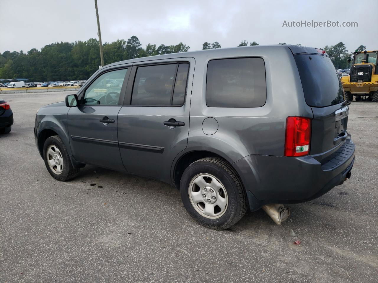 2013 Honda Pilot Lx Gray vin: 5FNYF3H27DB029348