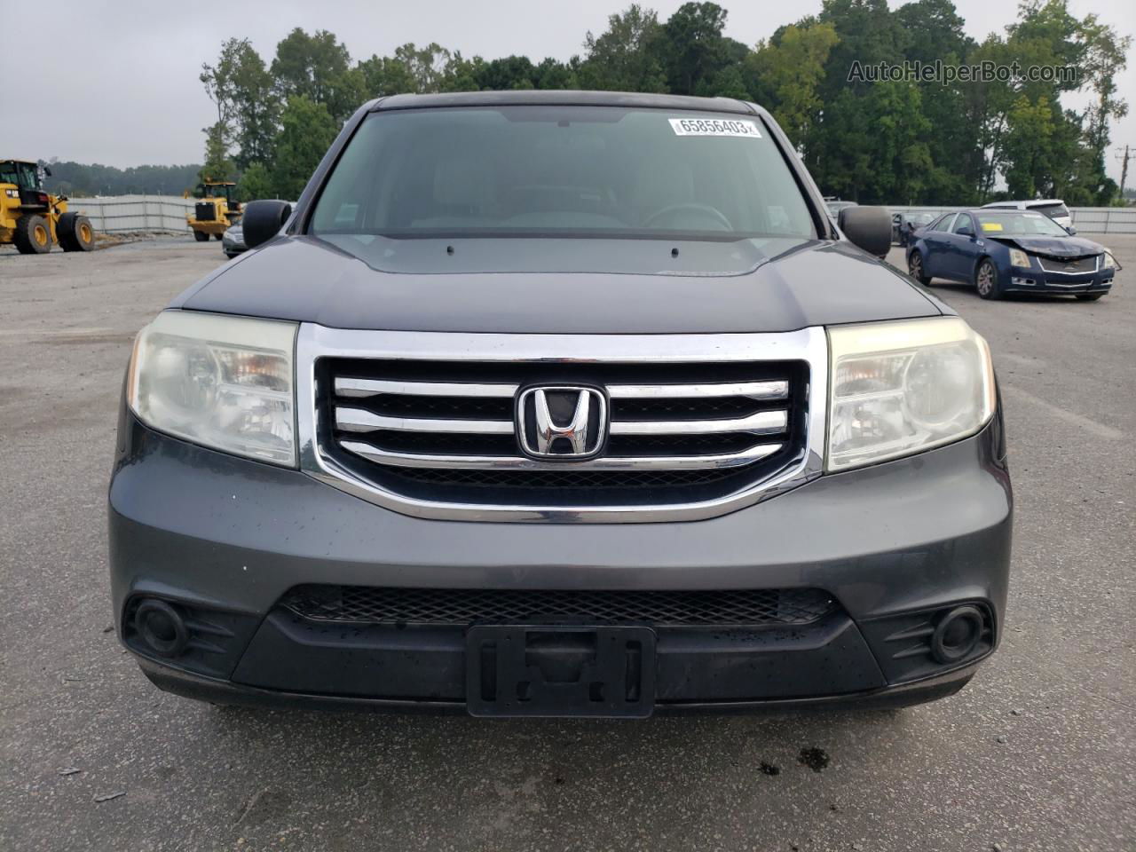 2013 Honda Pilot Lx Gray vin: 5FNYF3H27DB029348