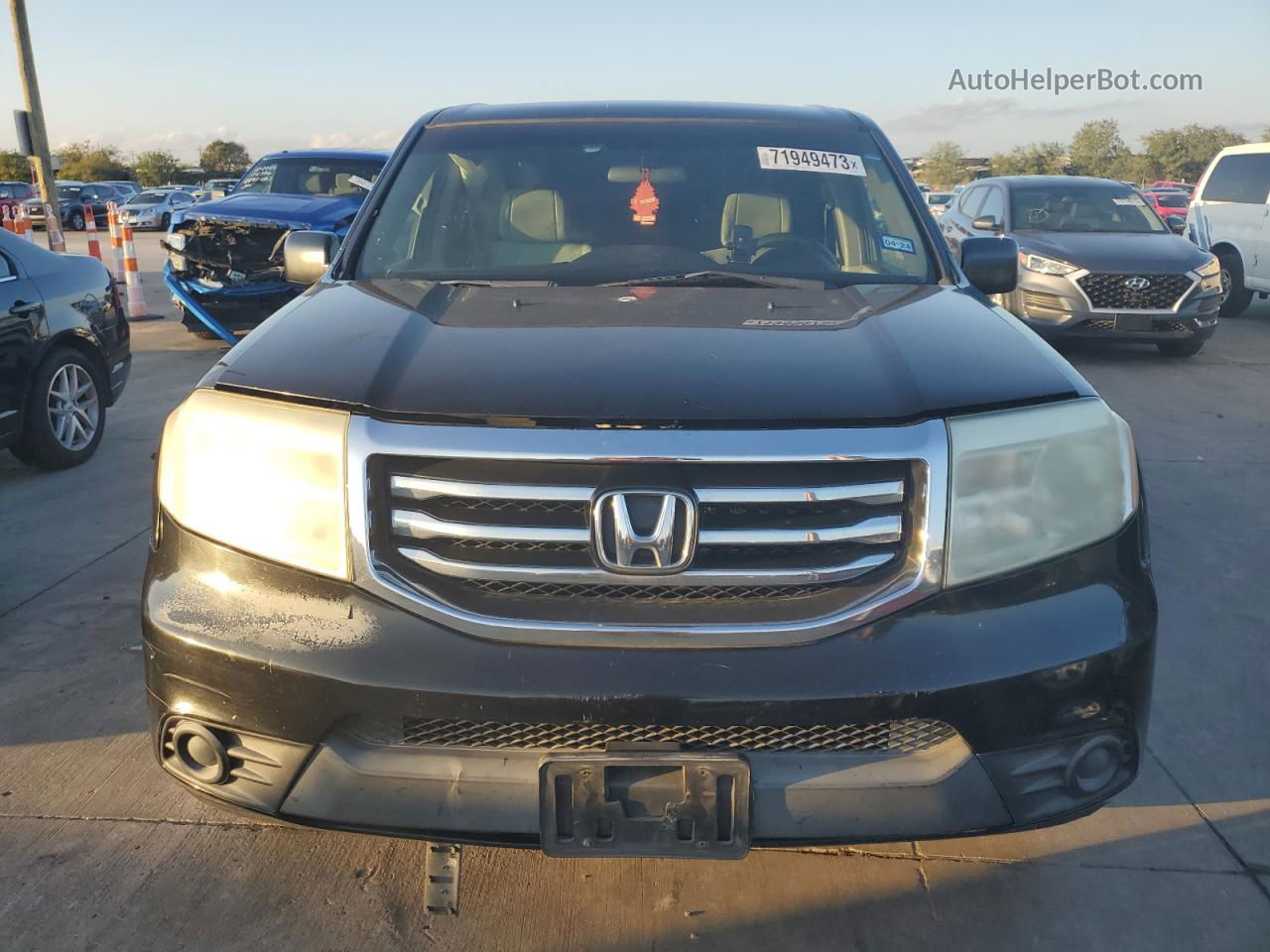 2013 Honda Pilot Lx Черный vin: 5FNYF3H27DB035327