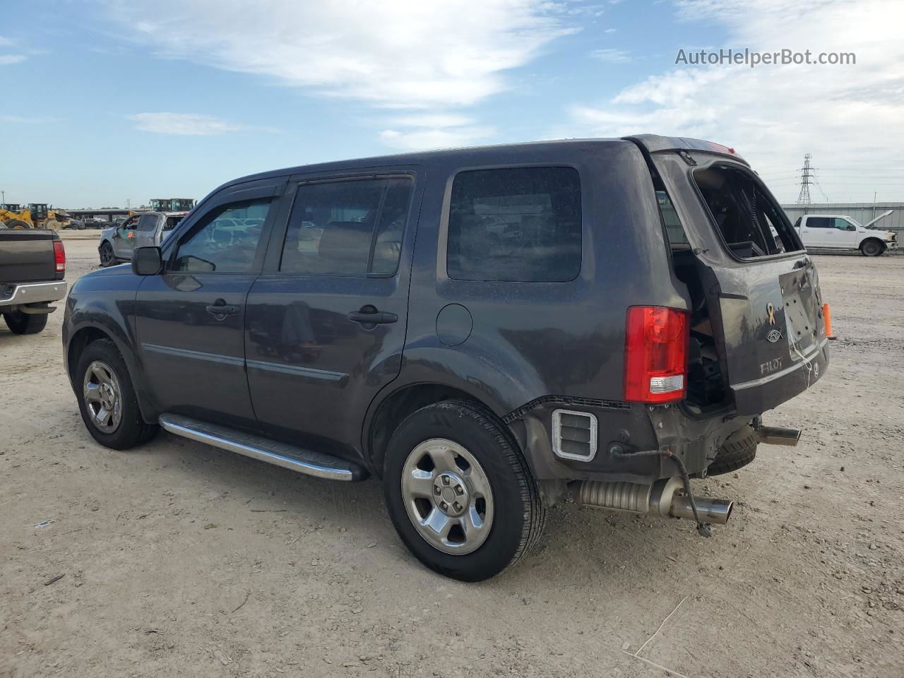 2013 Honda Pilot Lx Charcoal vin: 5FNYF3H27DB041922