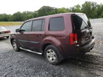 2013 Honda Pilot Lx Burgundy vin: 5FNYF3H29DB018688