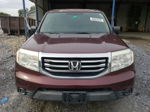 2013 Honda Pilot Lx Бордовый vin: 5FNYF3H29DB018688