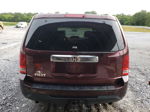 2013 Honda Pilot Lx Burgundy vin: 5FNYF3H29DB018688