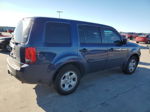 2013 Honda Pilot Lx Blue vin: 5FNYF3H29DB035359