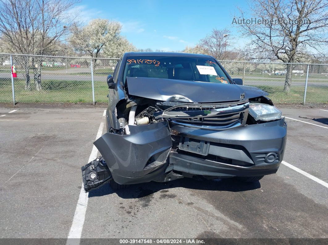 2013 Honda Pilot Lx Gray vin: 5FNYF3H29DB036415