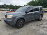 2013 Honda Pilot Lx Gray vin: 5FNYF3H2XDB031109