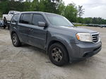 2013 Honda Pilot Lx Gray vin: 5FNYF3H2XDB031109