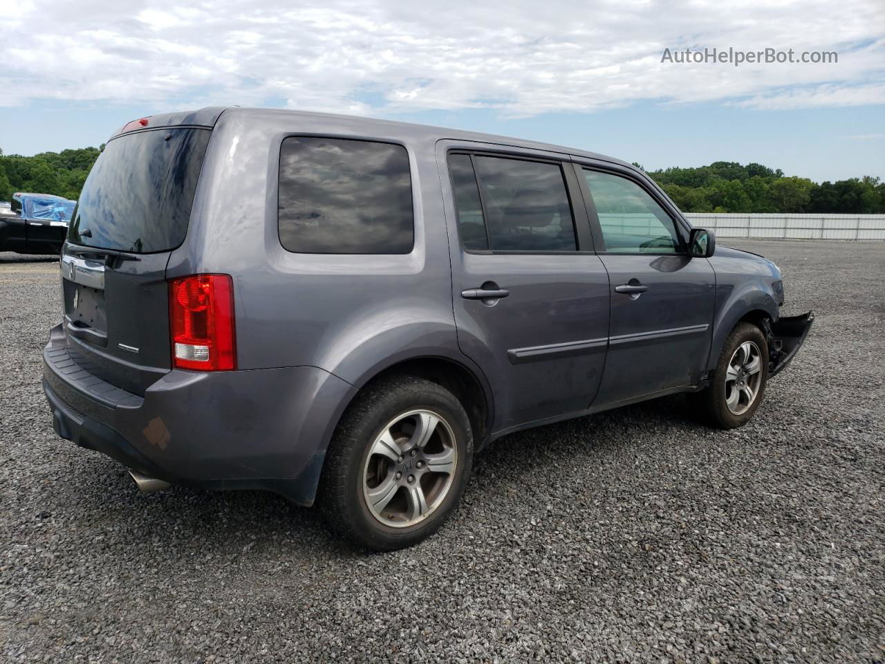 2015 Honda Pilot Se Gray vin: 5FNYF3H32FB007379