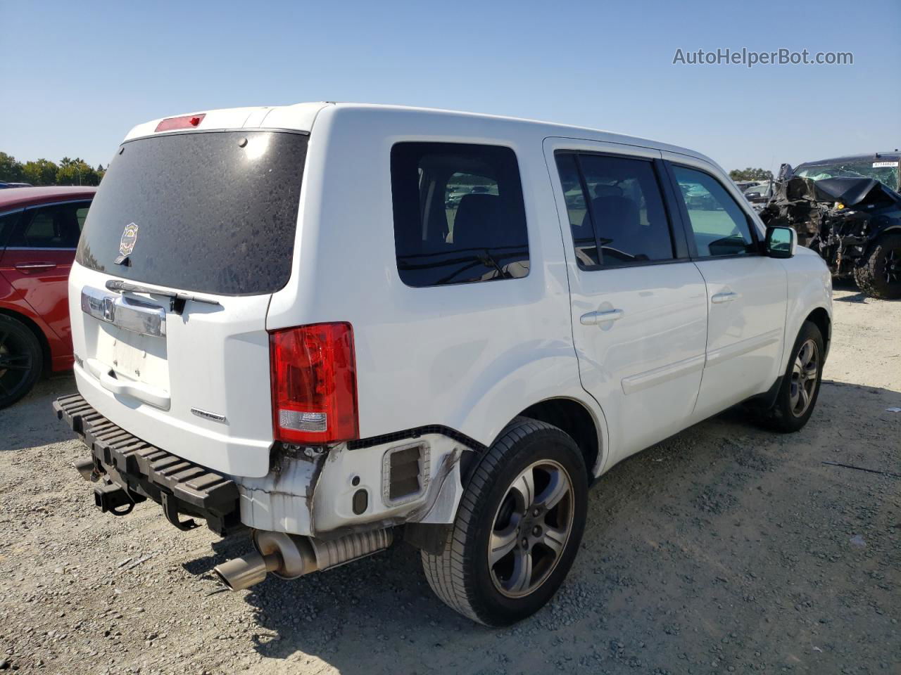 2015 Honda Pilot Se White vin: 5FNYF3H3XFB033843