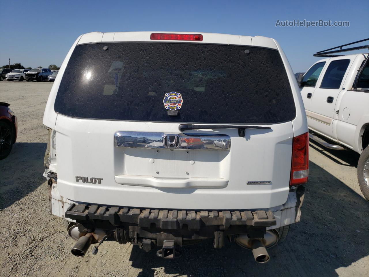 2015 Honda Pilot Se White vin: 5FNYF3H3XFB033843