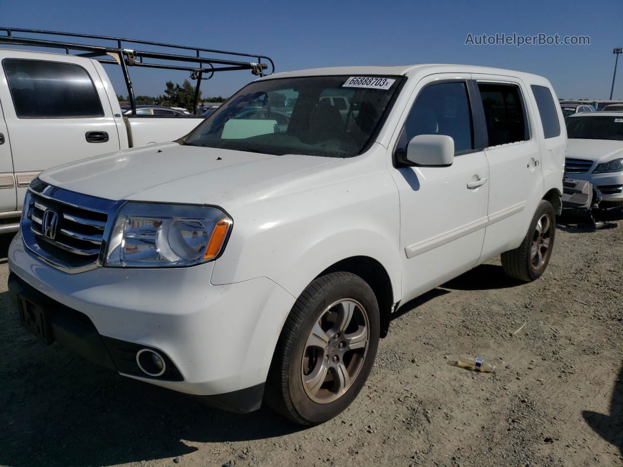 2015 Honda Pilot Se White vin: 5FNYF3H3XFB033843