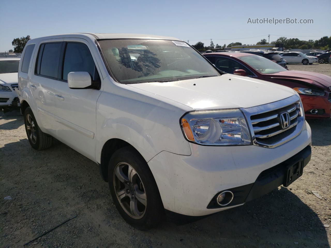 2015 Honda Pilot Se White vin: 5FNYF3H3XFB033843