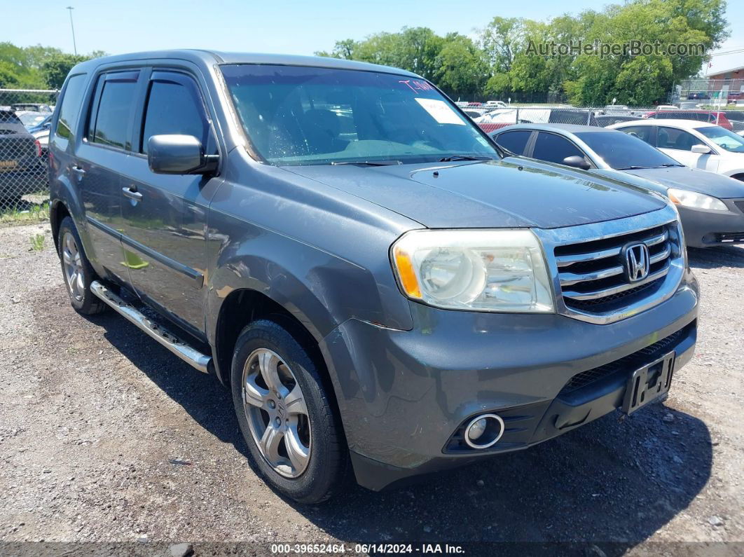 2013 Honda Pilot Ex Gray vin: 5FNYF3H44DB006059