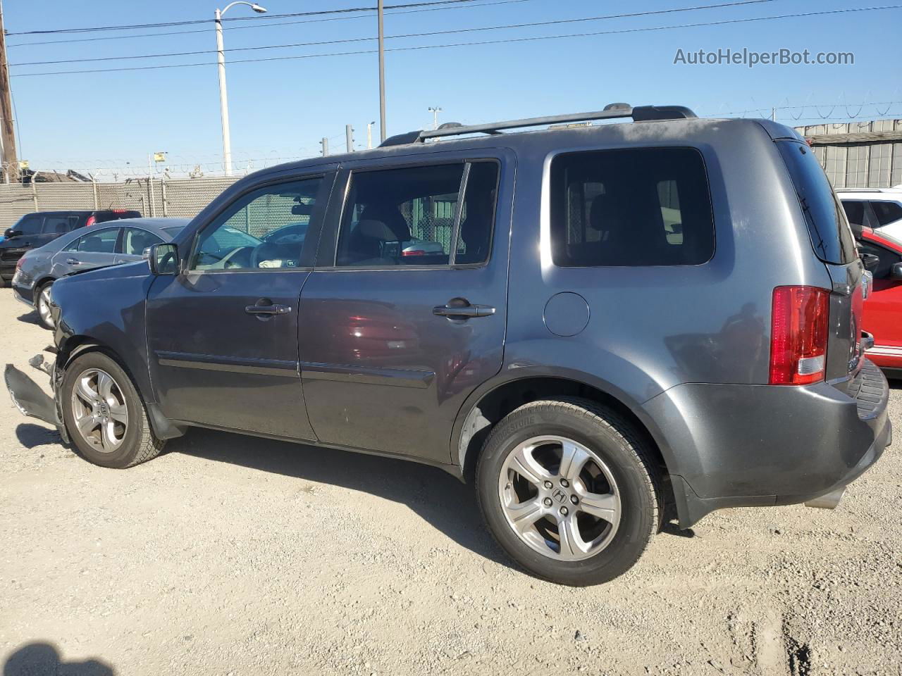 2013 Honda Pilot Ex Gray vin: 5FNYF3H45DB001372