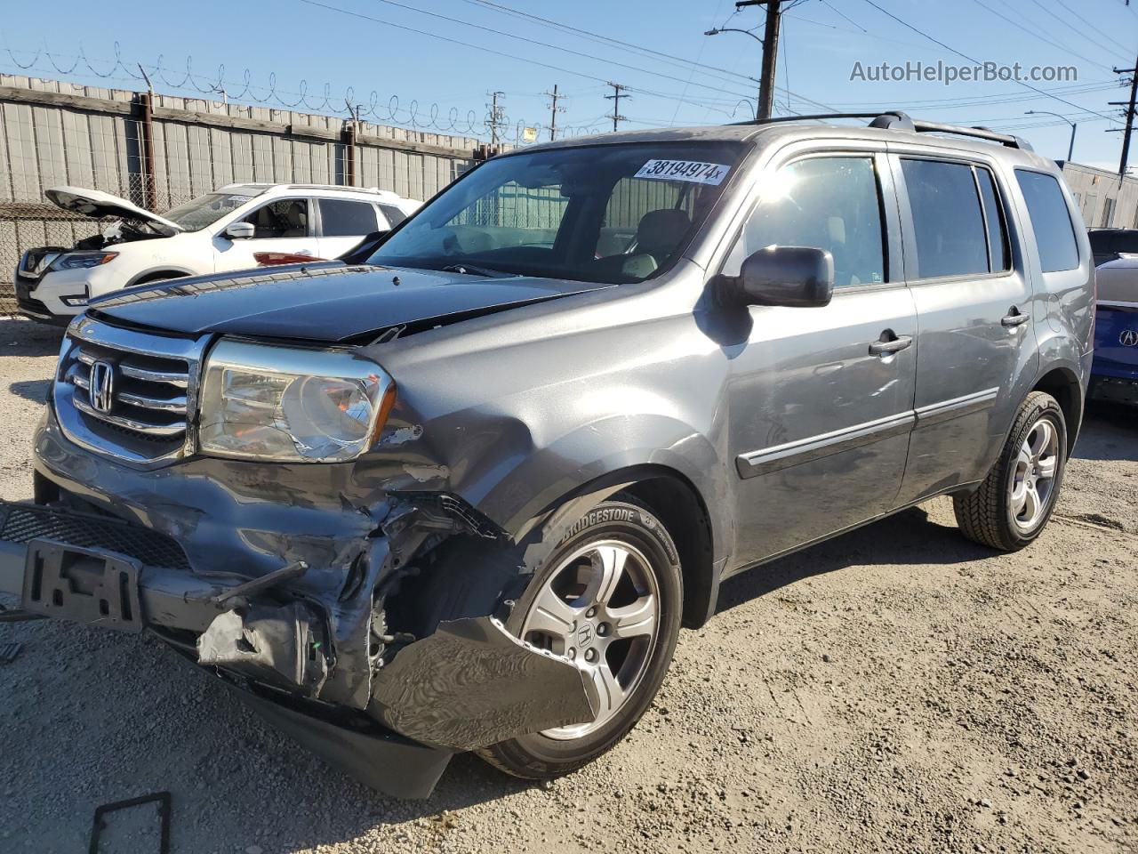 2013 Honda Pilot Ex Gray vin: 5FNYF3H45DB001372