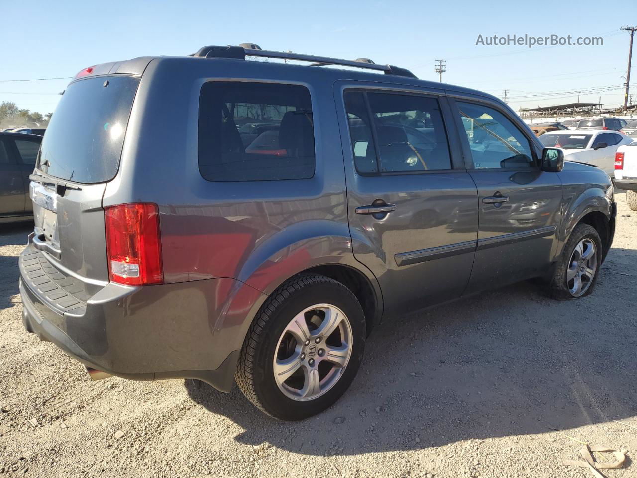 2013 Honda Pilot Ex Gray vin: 5FNYF3H45DB001372