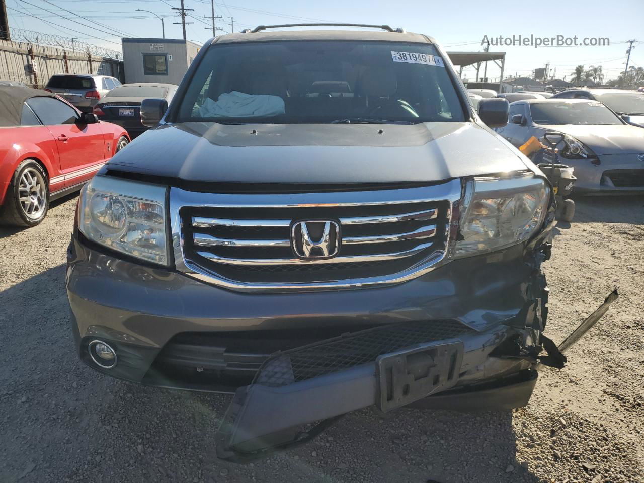 2013 Honda Pilot Ex Gray vin: 5FNYF3H45DB001372