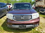 2013 Honda Pilot Ex Maroon vin: 5FNYF3H45DB017717