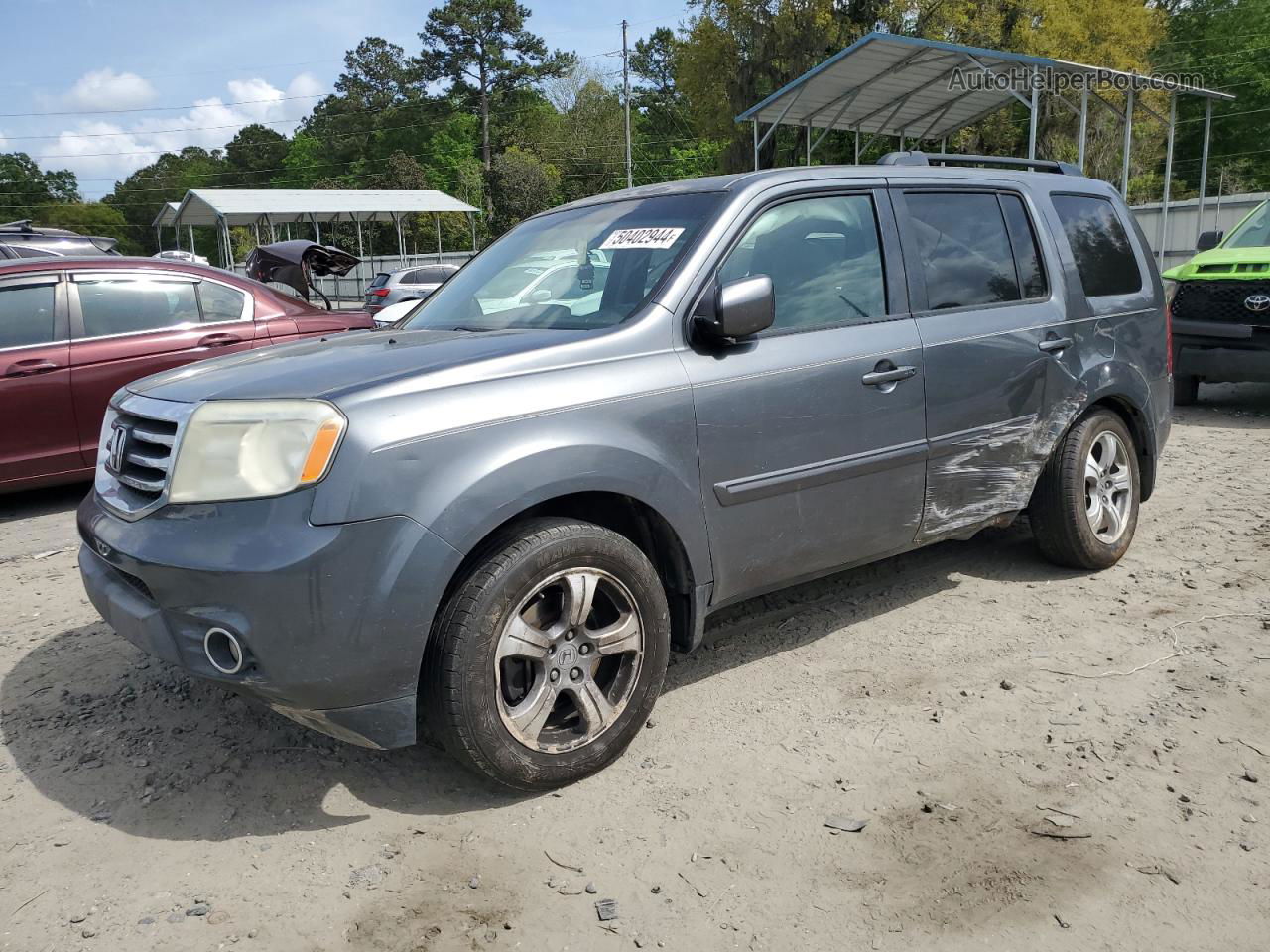 2013 Honda Pilot Ex Charcoal vin: 5FNYF3H46DB031528