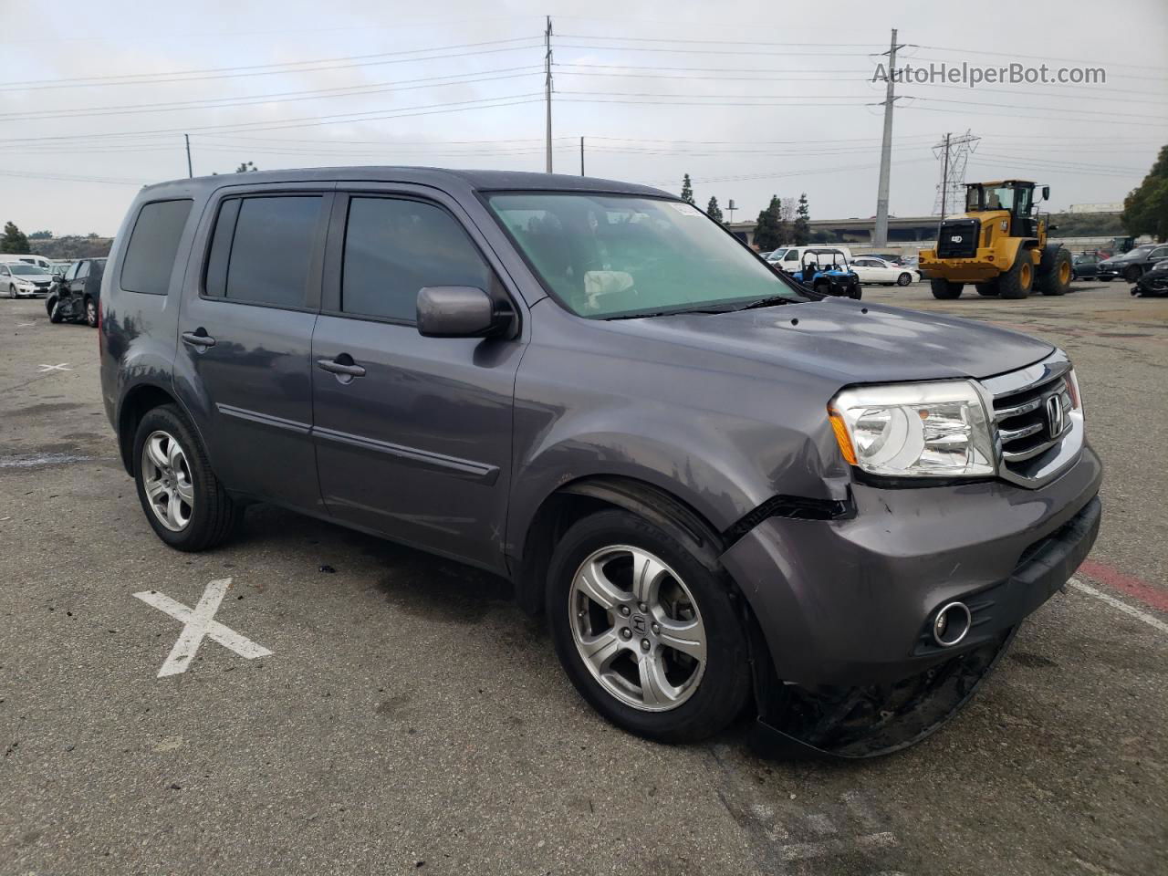 2015 Honda Pilot Ex Серый vin: 5FNYF3H46FB018023