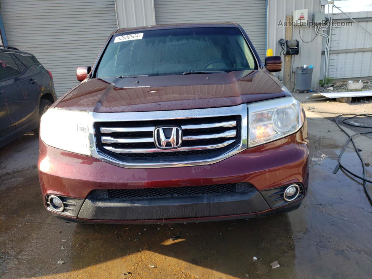 2013 Honda Pilot Ex Burgundy vin: 5FNYF3H47DB003057