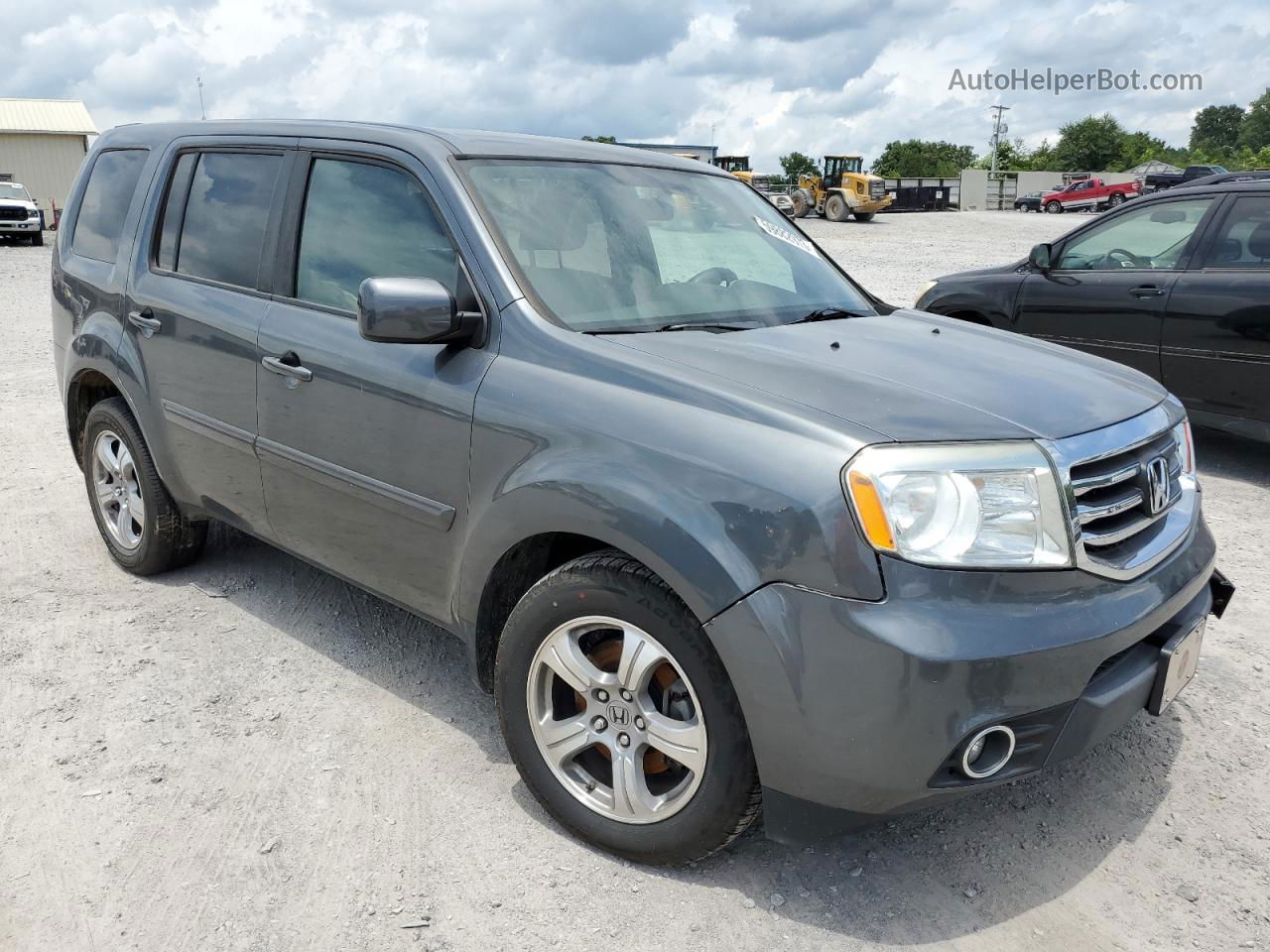 2013 Honda Pilot Ex Gray vin: 5FNYF3H47DB030288