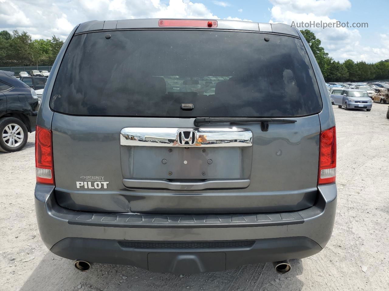 2013 Honda Pilot Ex Gray vin: 5FNYF3H47DB030288