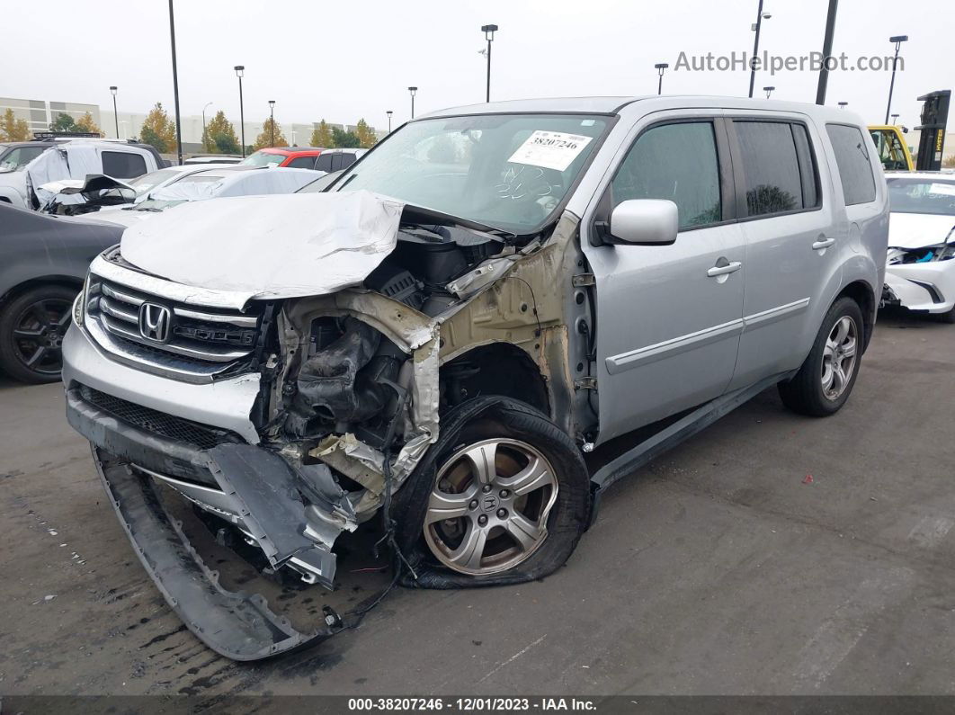 2013 Honda Pilot Ex Silver vin: 5FNYF3H47DB039265