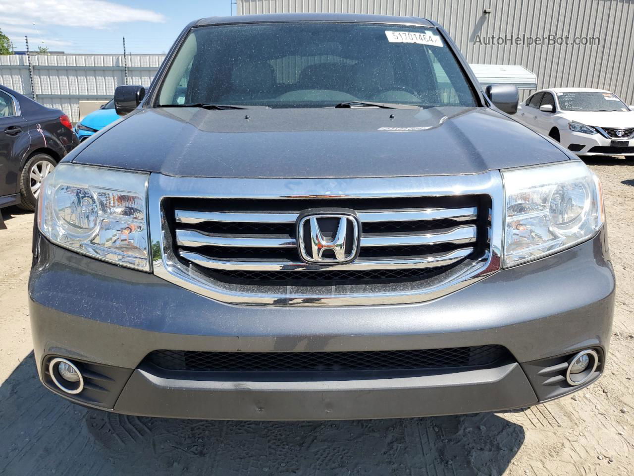 2013 Honda Pilot Ex Gray vin: 5FNYF3H48DB031160