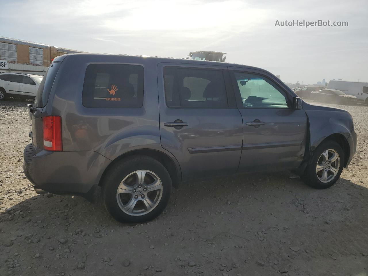 2015 Honda Pilot Ex Gray vin: 5FNYF3H48FB030058