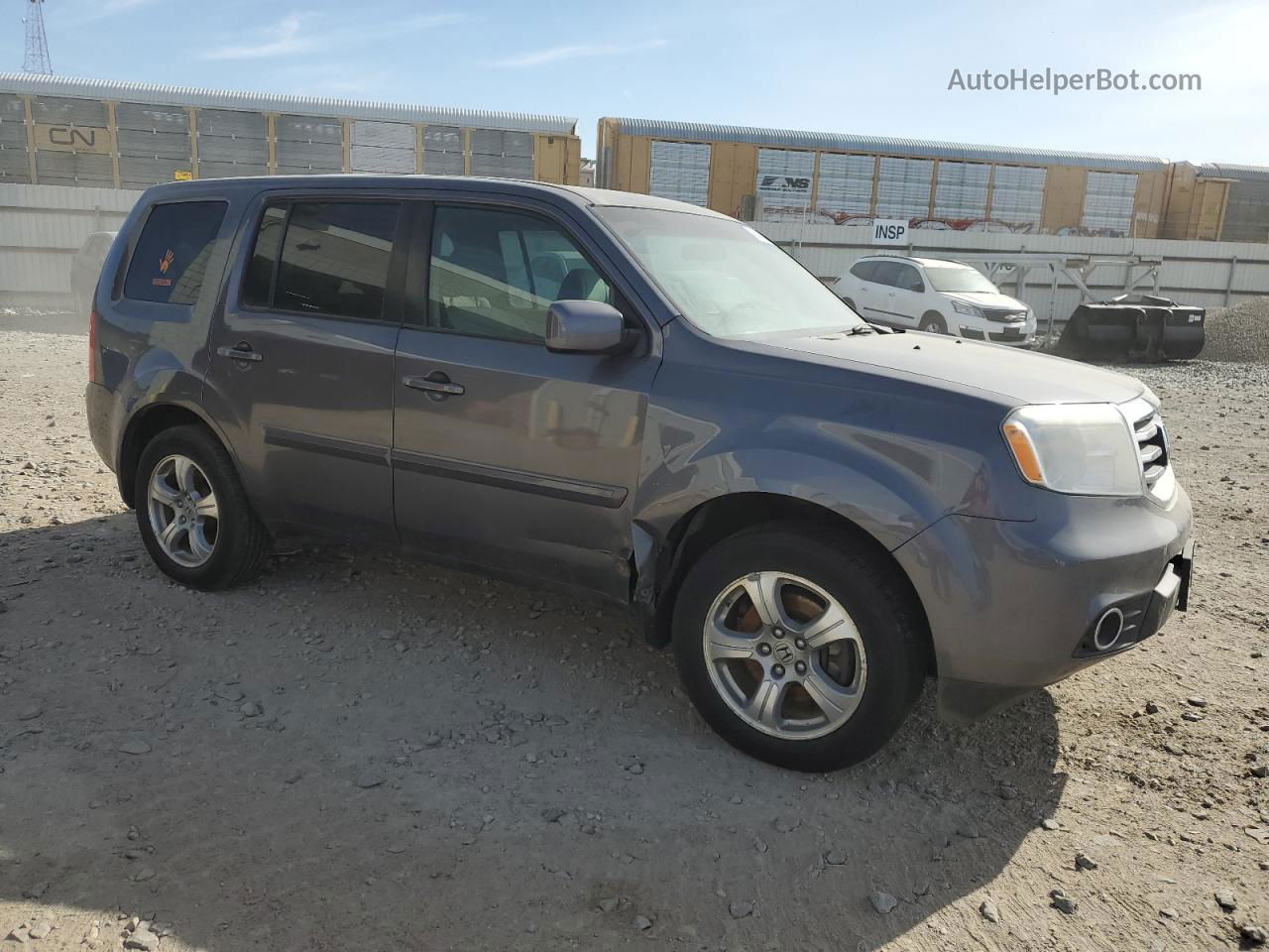 2015 Honda Pilot Ex Gray vin: 5FNYF3H48FB030058