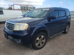 2013 Honda Pilot Ex Blue vin: 5FNYF3H49DB015419