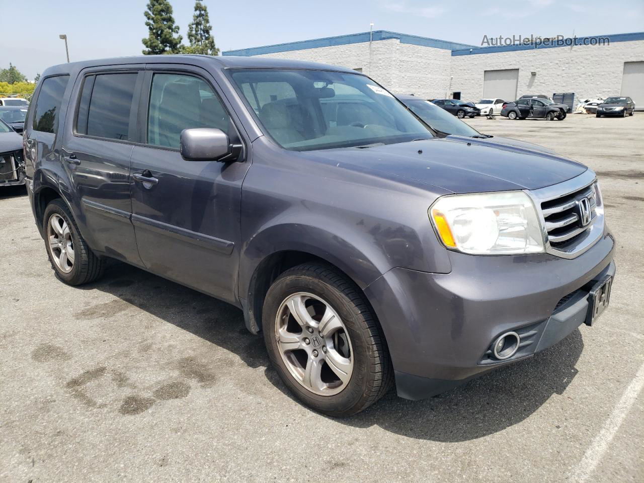 2015 Honda Pilot Ex Gray vin: 5FNYF3H49FB030019