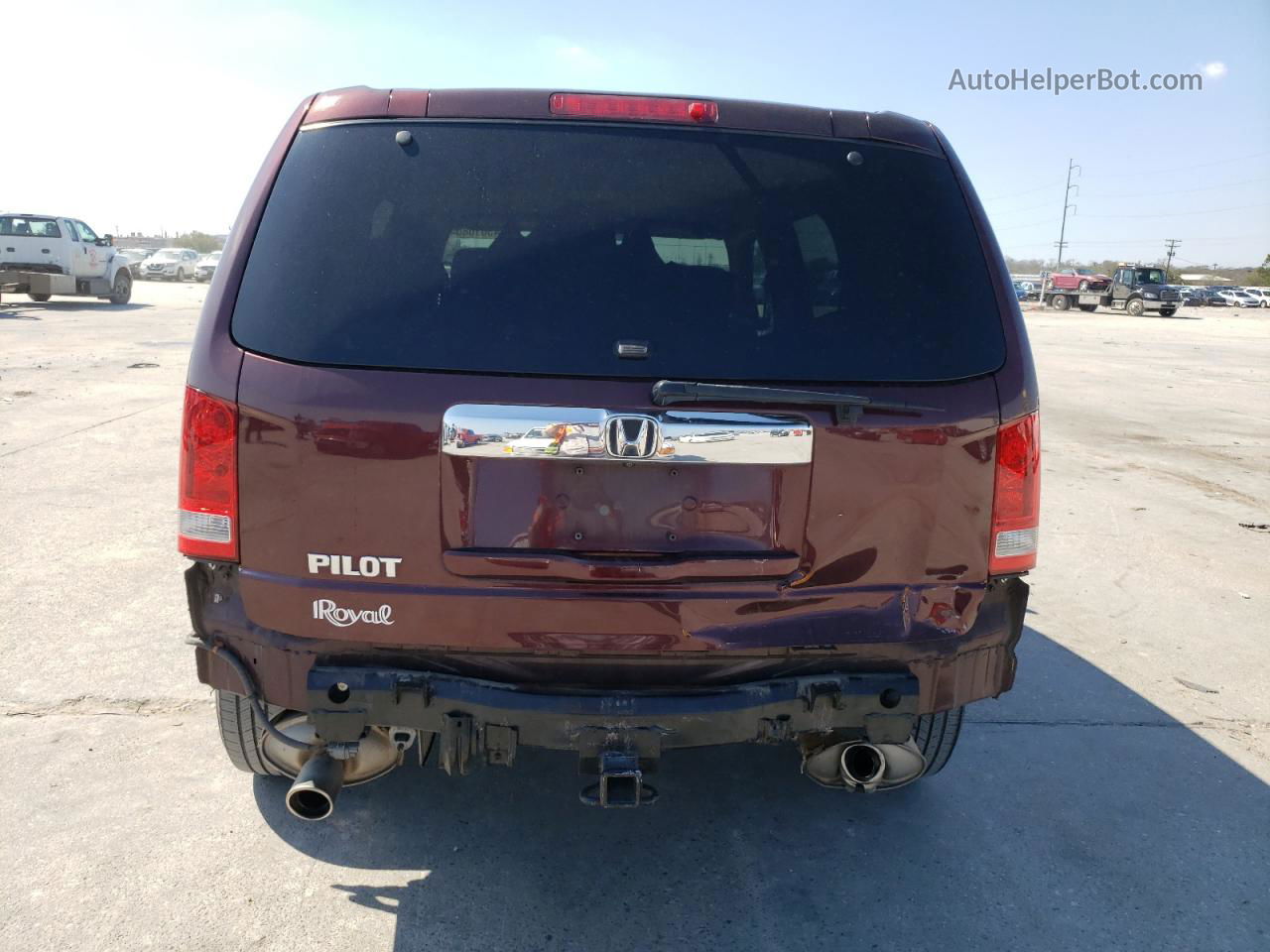 2013 Honda Pilot Ex Burgundy vin: 5FNYF3H4XDB016322