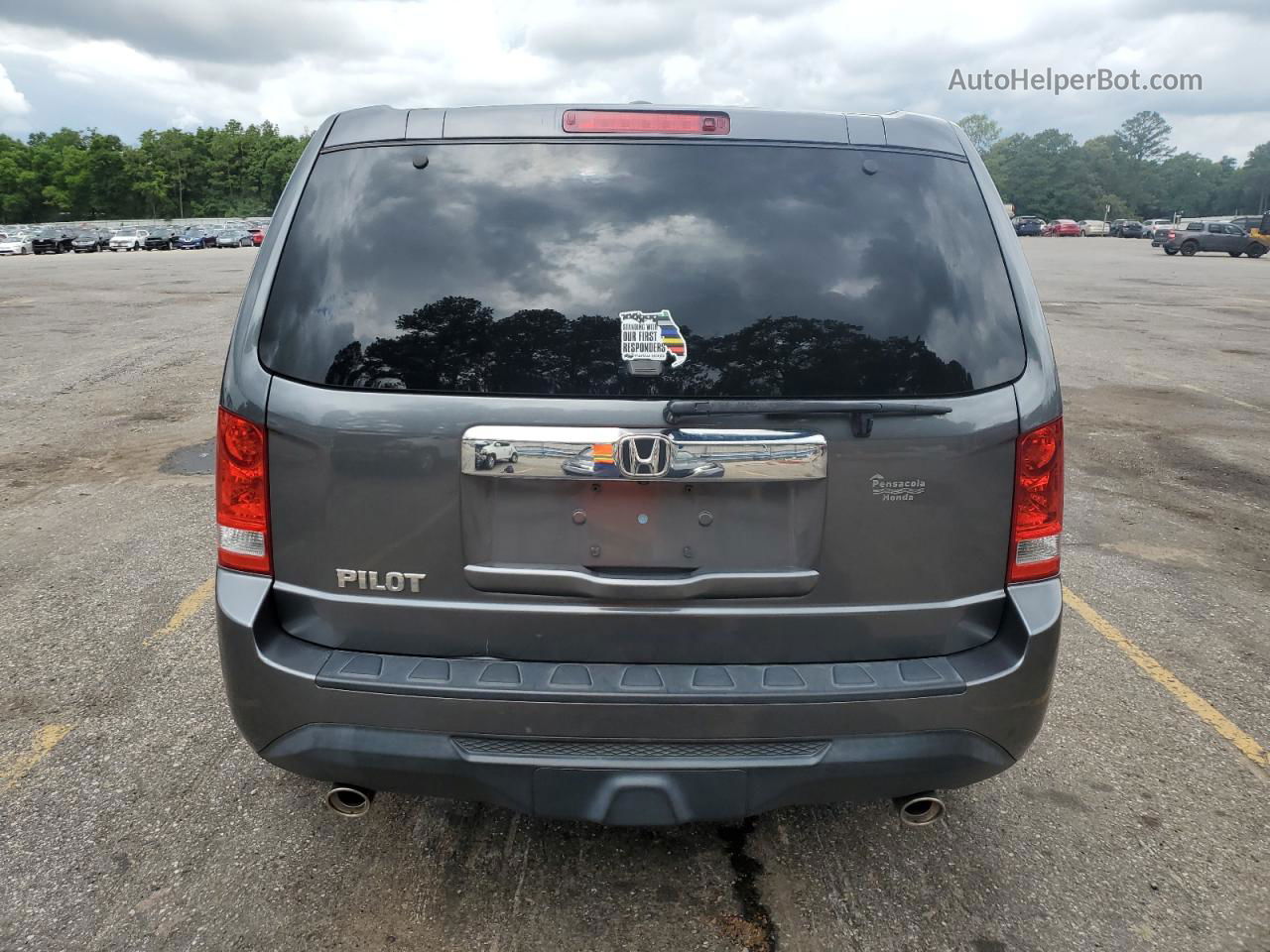 2013 Honda Pilot Exl Gray vin: 5FNYF3H50DB033929