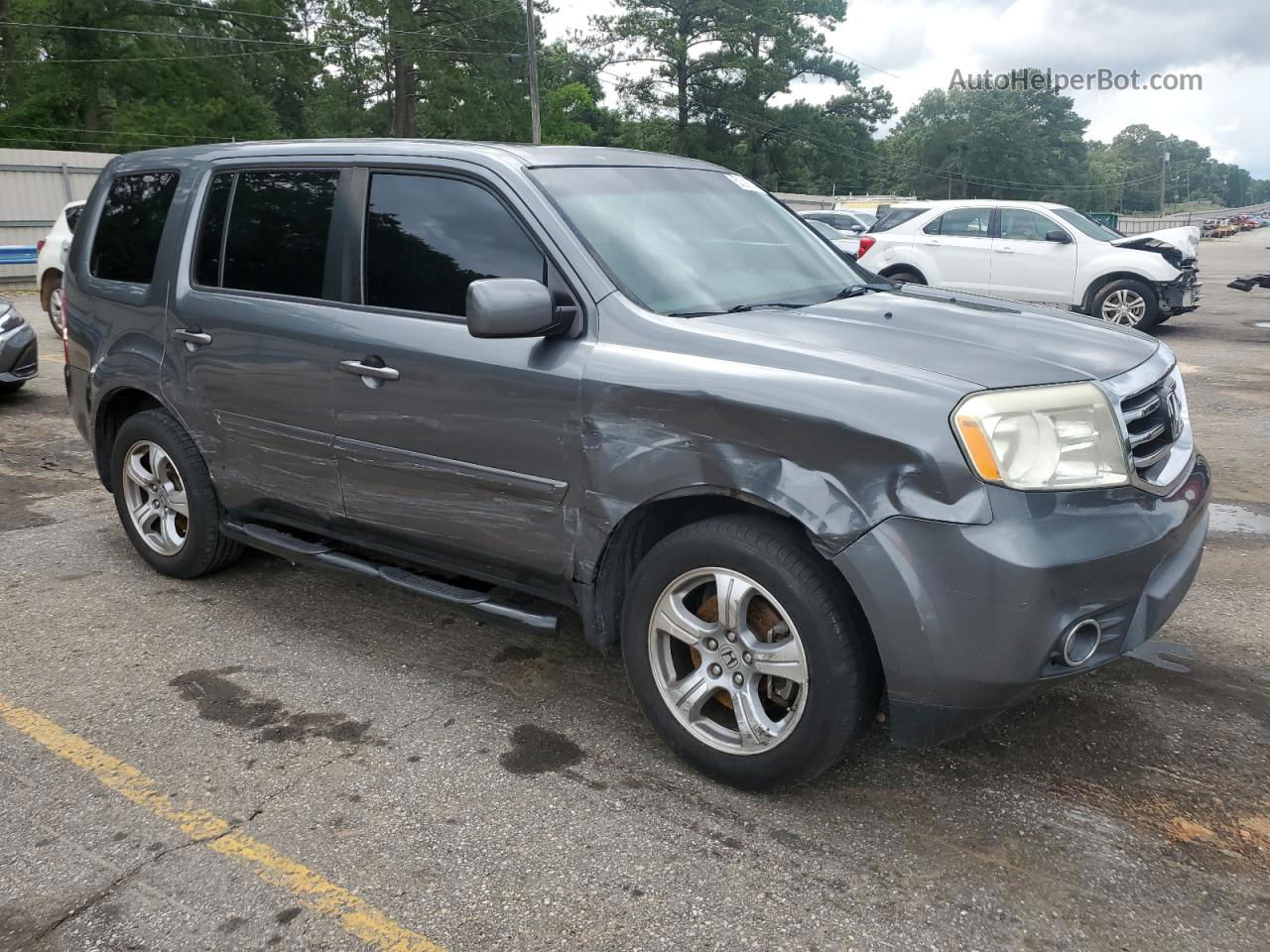 2013 Honda Pilot Exl Gray vin: 5FNYF3H50DB033929